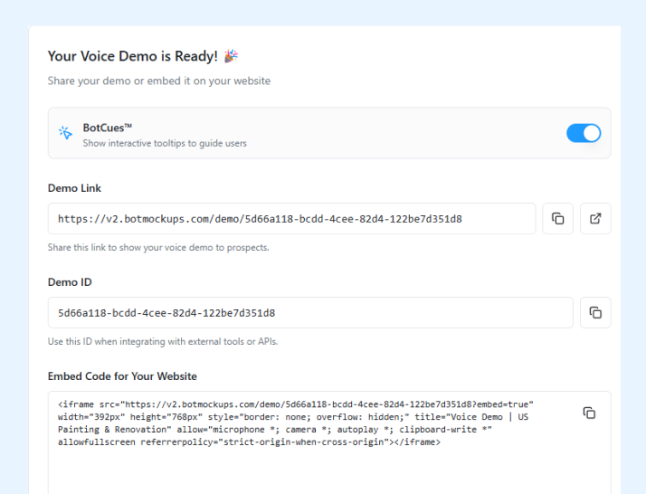 Bot Demo How It Works | botmockups